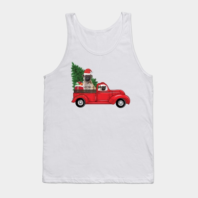 Funny Christmas Pug Dog Lovers Owners Christmas Xmas Tank Top by mrsmitful01